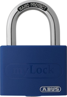 Hänglås Abus T65AL/40 MyLock blå LL6401