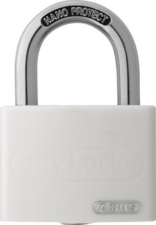 Hänglås Abus T65AL/40 MyLock vit LL6402