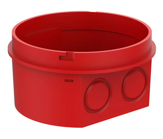 Kapslad sockel IP66 röd            Ateco