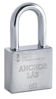 Hänglås Anchor 800-3 B50 Efter     uppgiven låsning Klass 3