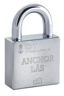 Hänglås Anchor 800-3 B27 Klass 3   inkl. 2st nycklar med löstagbar