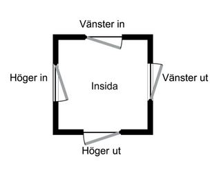 Låshus 636-50 H ut-V in