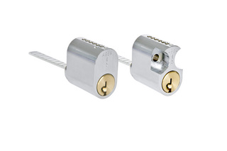 Cylinder 1208 med 3 nycklar        Mattkrom GDS
