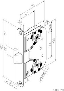 Låshus Abloy 414 GDS