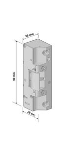 Elslutbleck Assa 991M omvänd       funktion 12-24V