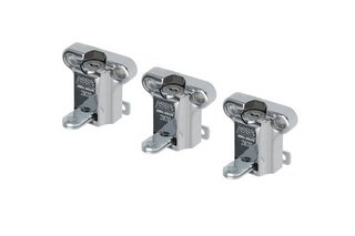 Fönsterlås 2820 inkl. cylinder L   3000 Propack mattkrom