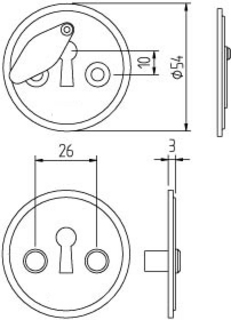 Nyckelskylt 5311 Blankkrom GDS
