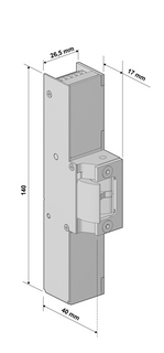 Elslutbleck Assa 911 omvänd        funktion 12-24V