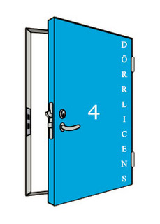 Dörrlicens ARX 4st dörrar