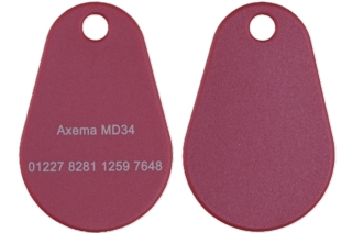 Passerbricka Axema MD34            röd, DESFire