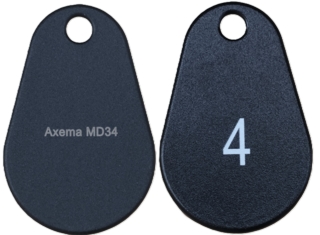 Passerbricka Axema MD34            svart, DESFire 4