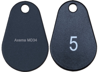 Passerbricka Axema MD34            svart, DESFire 5