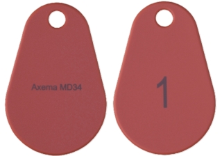 Passerbricka Axema MD34            orange, DESFire 1