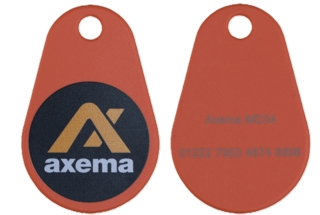 Passerbricka Axema MD34            orange, logo, DESFire