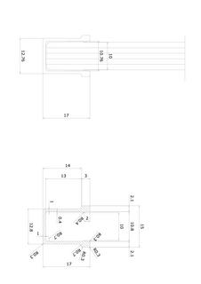 Nordic Frame Grid V2 svart dörrkant, u-profil alu max 10,76mm, 2500mm