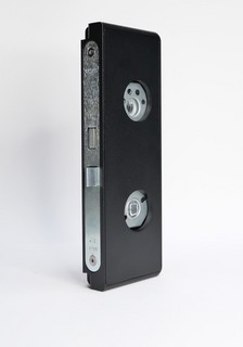 Nordic Frame Flexible lås höger    med cylinderurtag, 10mm, svart
