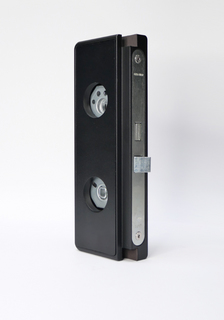 Nordic Frame Flexible lås höger    med cylinderurtag, 10mm, svart