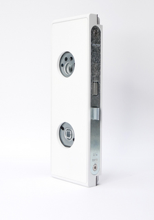 Nordic Frame Flexible lås vänster  med cylinderurtag, 10mm, vit