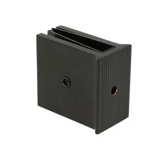 Golvfäste , 55x50x30mm, 6-10mm     glas, svart