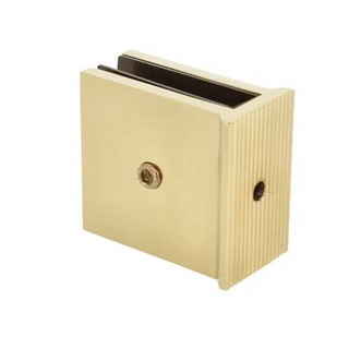 Golvfäste , 55x50x30mm, 6-10mm     glas, polerad mässing