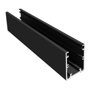 Nordic Frame N45S svart (16,76mm)  5,5m kpl, färdigmonterat falsgummi