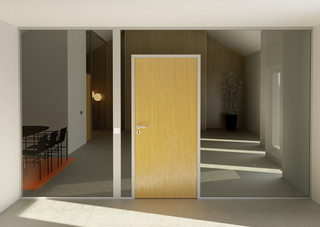 Nordic Frame karmpaket D45S        anpassad, HÖ, natur - för trädörr