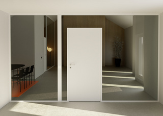 Nordic Frame karmpaket D45S        anpassad, HÖ, vit - för trädörr