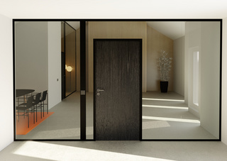 Nordic Frame karmpaket D45S HÖ     10x21, svart - för trädörr