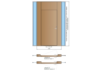 Nordic Frame Portal, vit NCS 0500, dB38, utåtgående