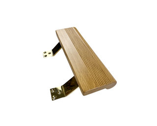 Tryckhandtag Bäne 1430 Ek/Mässing  300x95mm