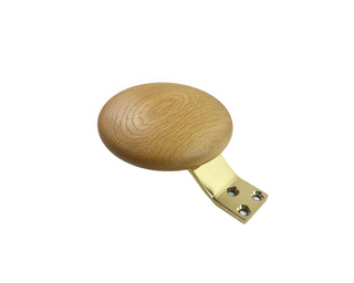 Tryckhandtag Bäne 1472 Ek med      mässingsfäste