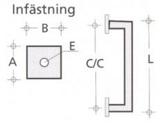 Tryckhandtag Bäne 1711 25x155mm    RF