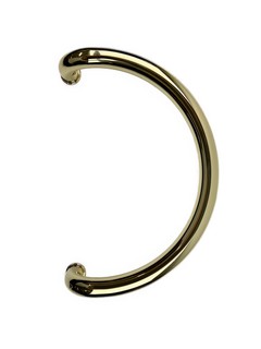 Draghandtag Bänebeslag 1812 dold   32x400mm mässing enkelmontage