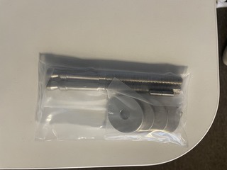 Dold bultsats Bänebeslag till 32mm rör ( parmontage)