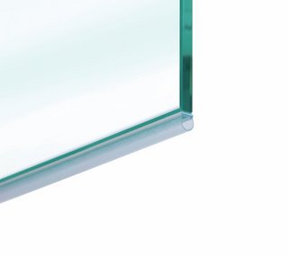 Duschtätningslist för limning,     självhäftande, 8-12mm glas,L=2500mm