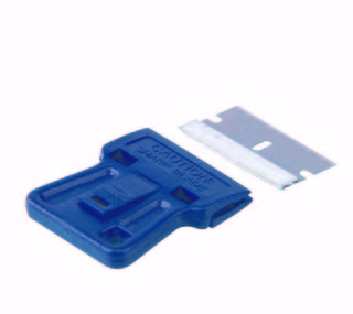 MINI glasskrapa,plast, med 40      mm brett blad