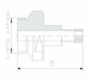 Diamantborr, 4 mm Ø