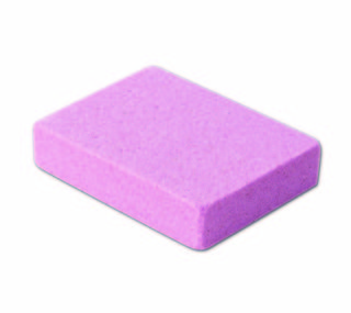 Skärpsten, röd 90x70x20 mm