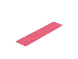 Plastkloss 100x50x2 mm, röd        kartong á 500st