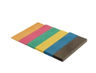 Distanskloss, trä, blå, 80x20x5    mm, påse 100st