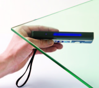 Tennside detektor för float glas