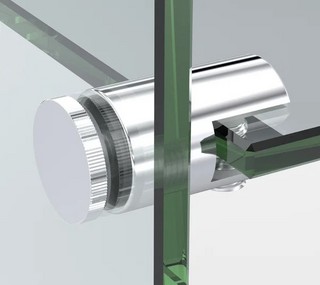 Glas-hyllehållare , för 6-10mm glas