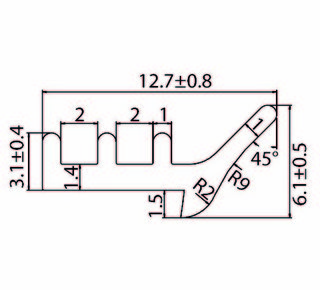 Tätning U-profil för 8-12mm glas,  25m, svart