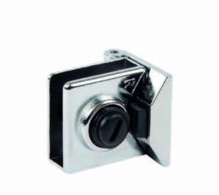 Vitreasy 010 möbelhörngångjärn     , glas-trä, blankförkromat