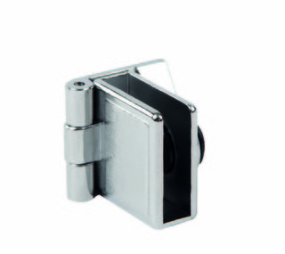 Vitreasy 010 möbelhörngångjärn     , glas-trä, blankförkromat