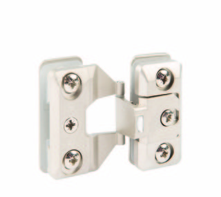 Vitreasy 003 Möbelgångjärn,        glas-glas