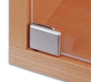 Vitreasy 009 Möbelhörngångjärn,    glas-trä