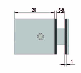 Punktfästen ø 18 x 20 mm           med platt huvud 4-pack