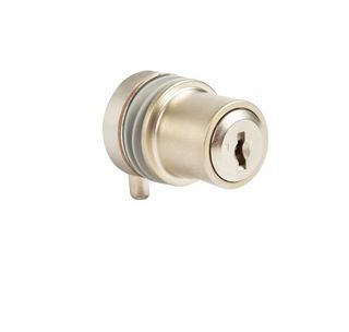 Cylinderknopp/glasdörrlås, för 6mm glas, universal