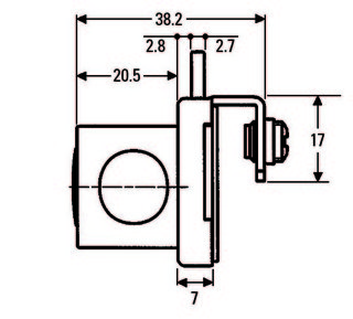 Glasdörrlås kan klämmas            fast för enkeldörrar